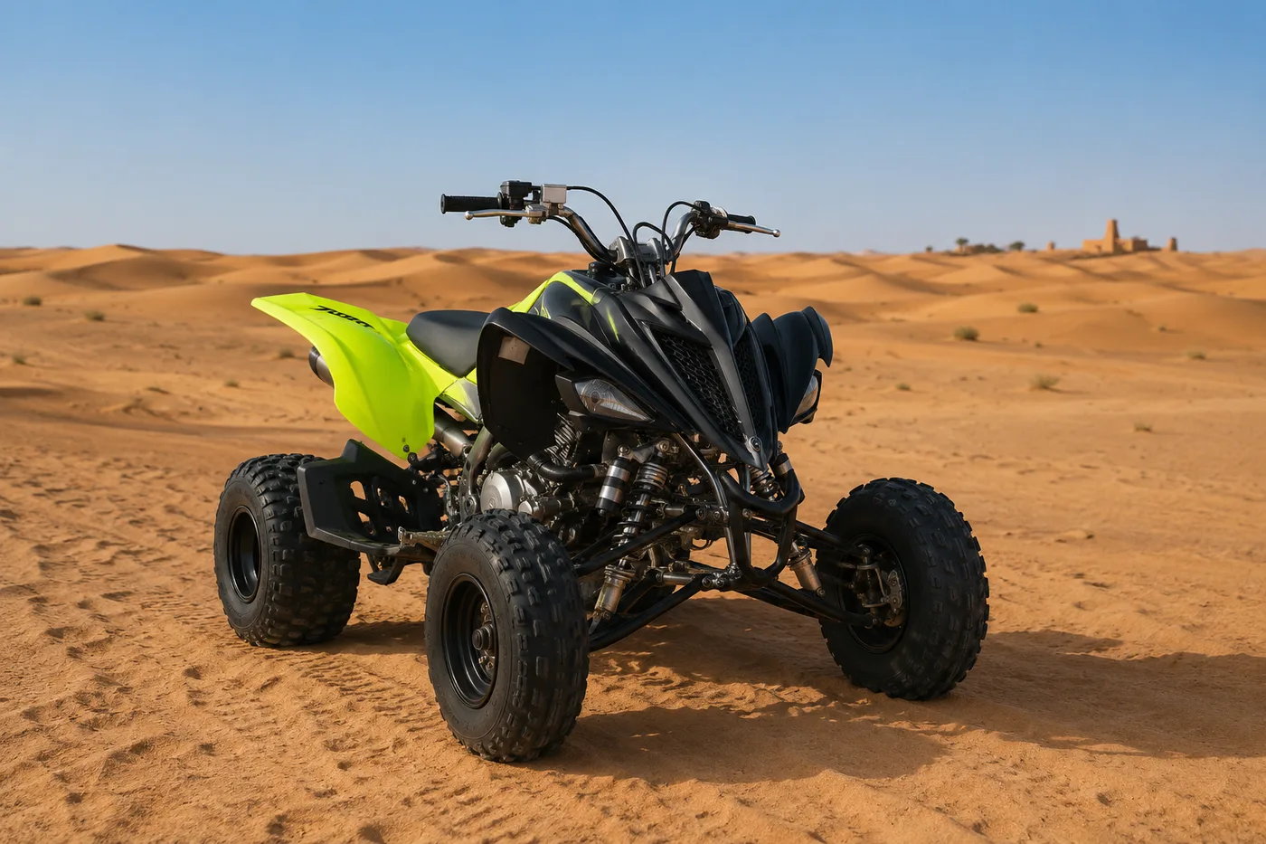 Yamaha Raptor 700 — Jaune fluo