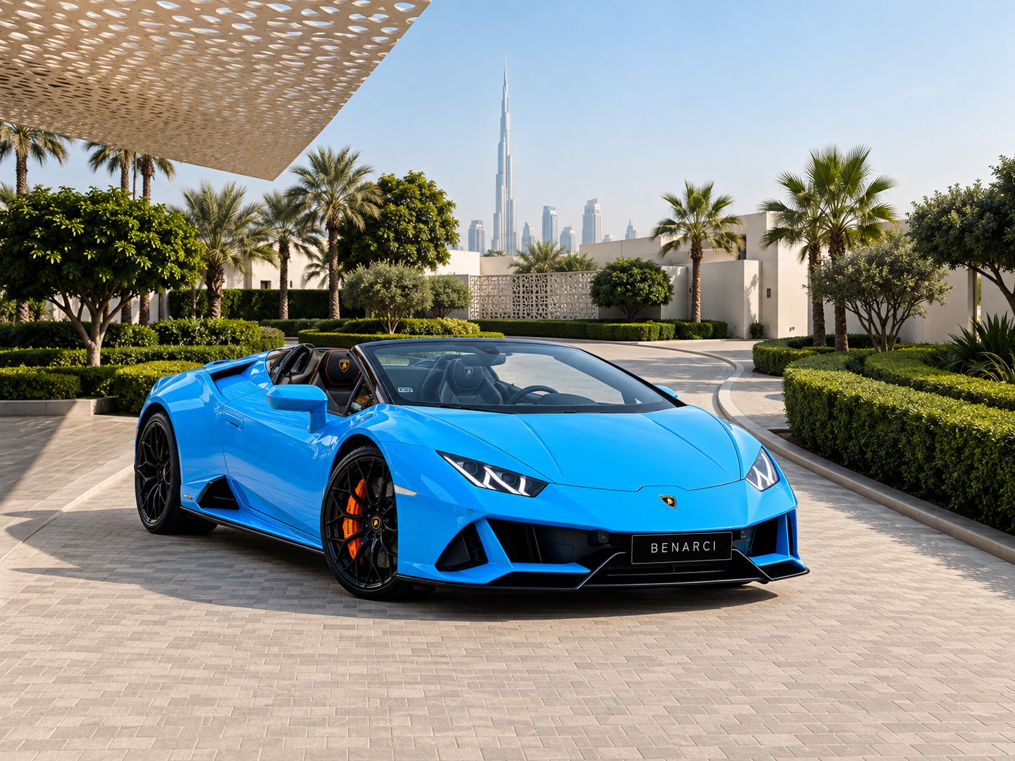Lamborghini Huracan EVO Spider disponible à la location chez BENARCI
